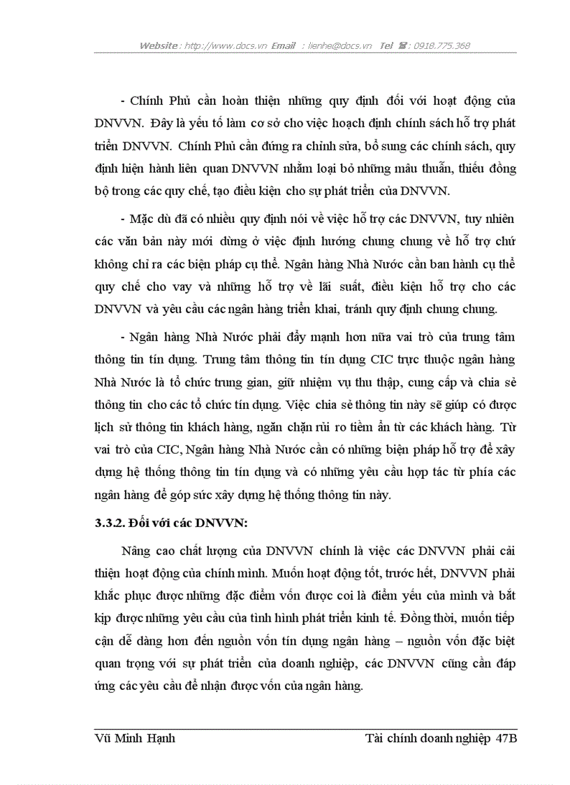 image for page Nâng cao chất lượng cho vay đối với doanh nghiệp vừa và nhỏ tại chi nhánh Láng Hạ Ngân hàng thương mại cổ phần Quân Đội