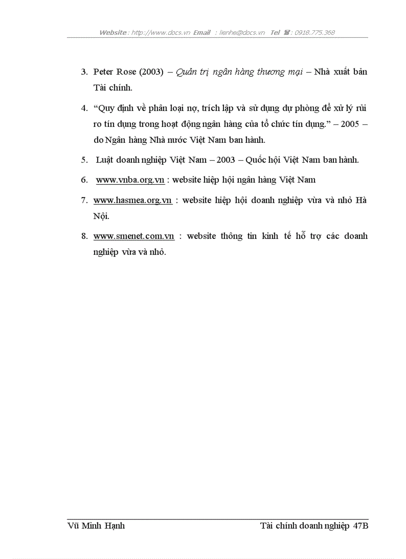 image for page Nâng cao chất lượng cho vay đối với doanh nghiệp vừa và nhỏ tại chi nhánh Láng Hạ Ngân hàng thương mại cổ phần Quân Đội