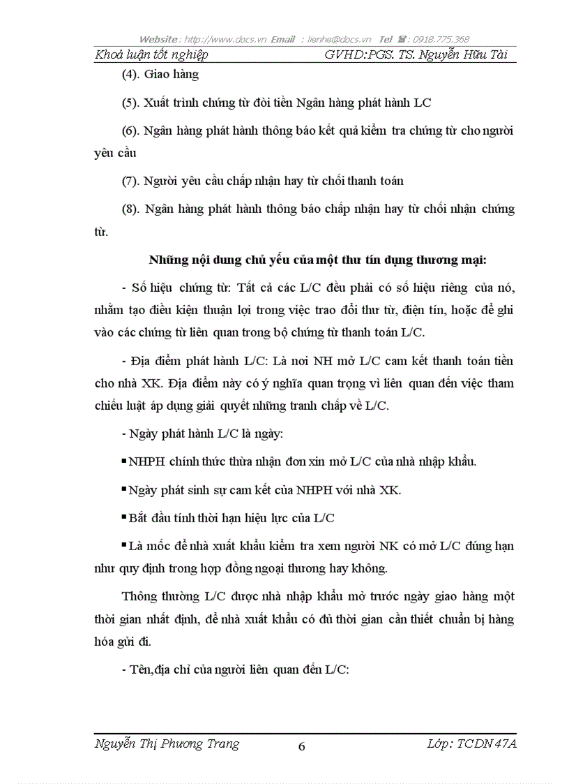 image for page Hạn chế rủi ro trong thanh toán quốc tế theo phương thức tín dụng chứng từ tại bidv hà thành