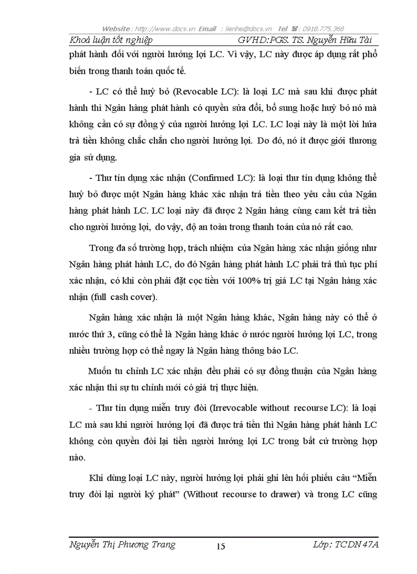 image for page Hạn chế rủi ro trong thanh toán quốc tế theo phương thức tín dụng chứng từ tại bidv hà thành