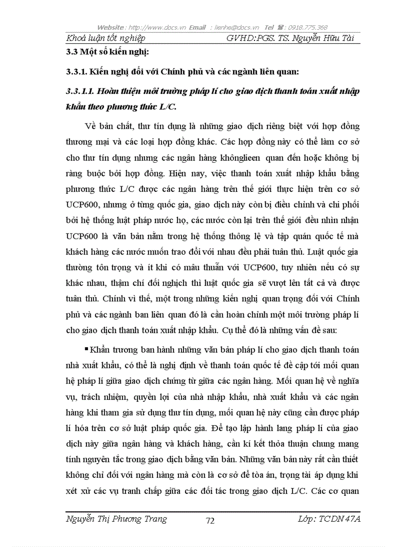 image for page Hạn chế rủi ro trong thanh toán quốc tế theo phương thức tín dụng chứng từ tại bidv hà thành