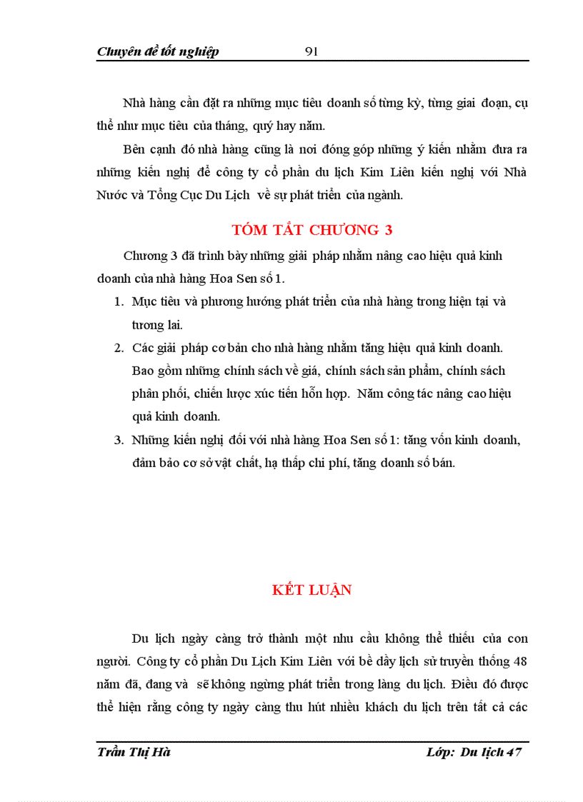 image for page Hiệu quả kinh doanh của nhà hàng Hoa Sen số 1 thuộc công ty cổ phần Du Lịch Kim Liên thực trạng và giải pháp