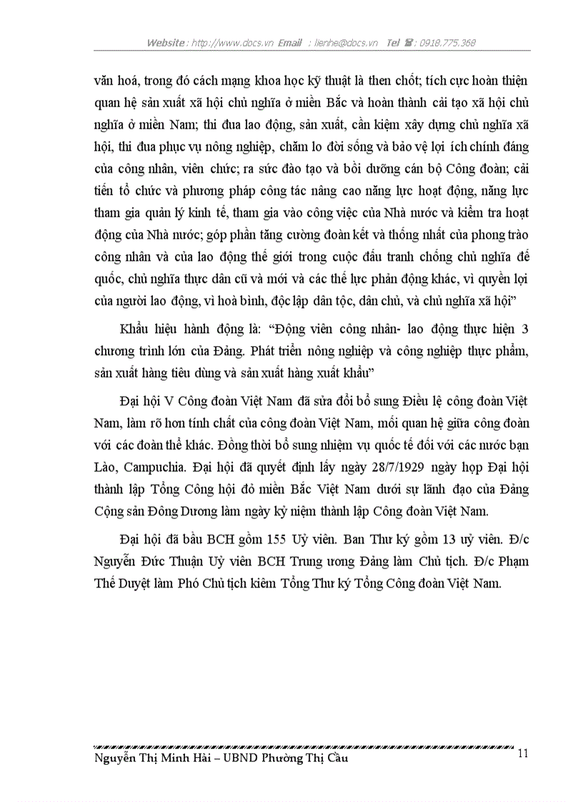 image for page Bài dự thi tìm hiểu Công đoàn 80 năm Một chặng đường lịch sử