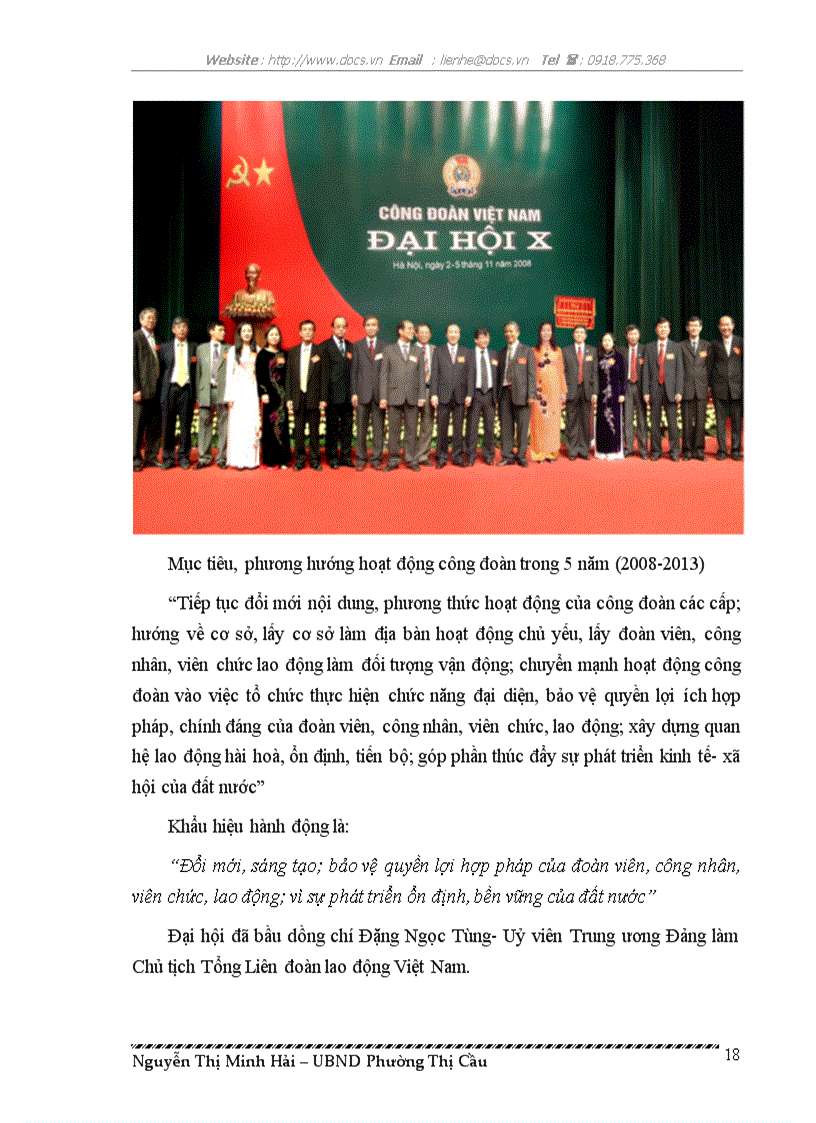 image for page Bài dự thi tìm hiểu Công đoàn 80 năm Một chặng đường lịch sử