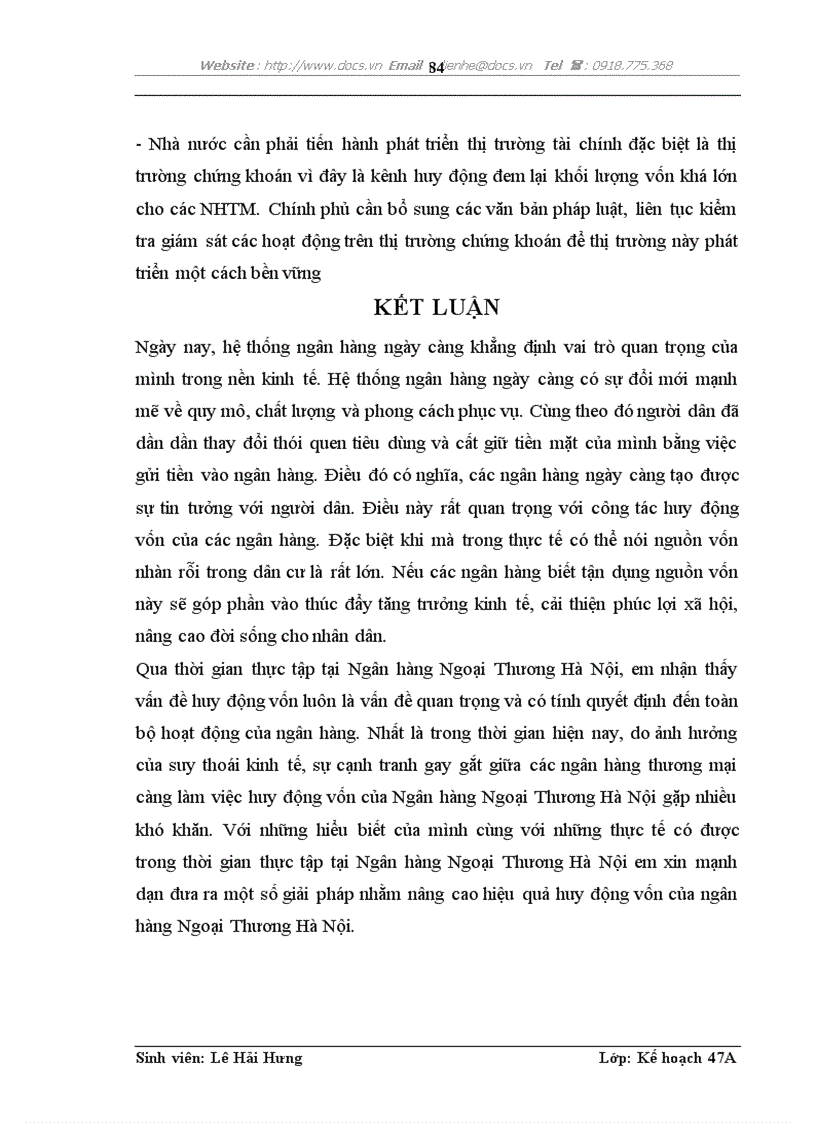 image for page Một số giải pháp nâng cao hiệu quả huy động vốn tại Ngân hàng TMCP Ngoại Thương Việt Nam chi nhánh Hà Nội