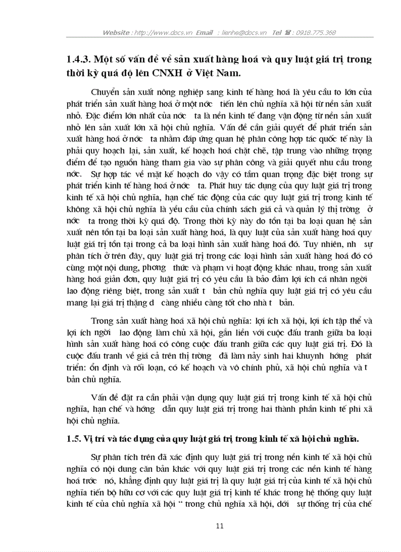 image for page Quy luật giá trị của Mac và vai trò của nó trong nền kinh tế thị trường ở nước ta