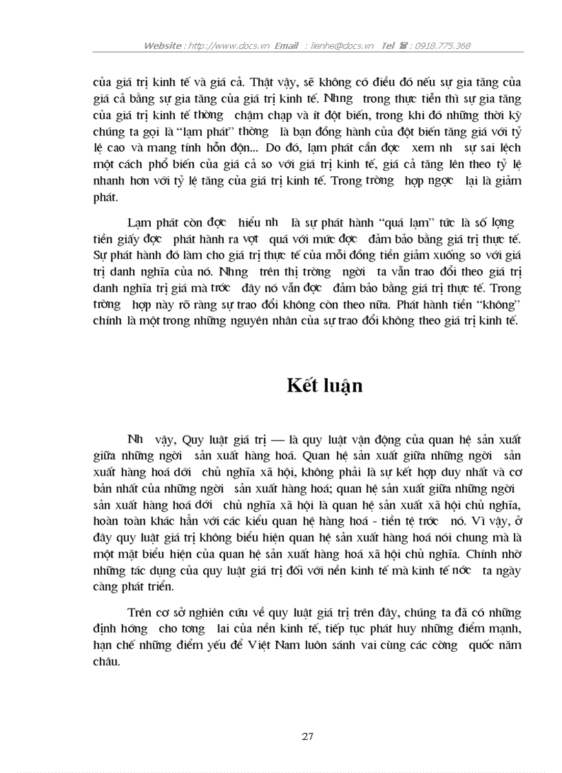 image for page Quy luật giá trị của Mac và vai trò của nó trong nền kinh tế thị trường ở nước ta