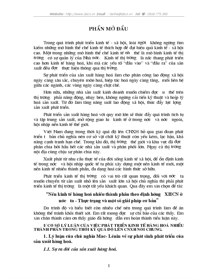 image for page Nền kinh tế hàng hoá nhiều thành phần theo định hướng XHCN ở nước ta Thực trạng và một số giải pháp cơ bản