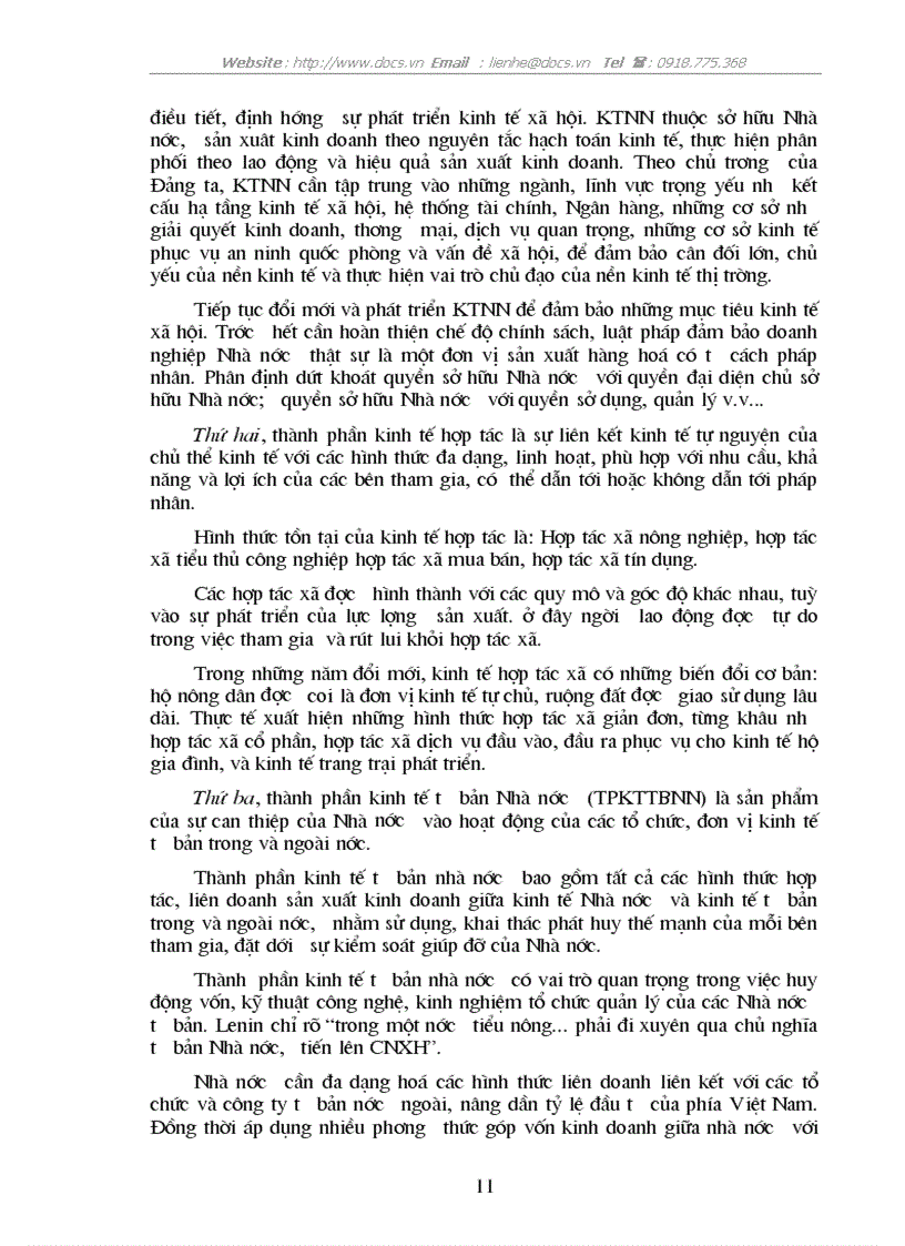 image for page Nền kinh tế hàng hoá nhiều thành phần theo định hướng XHCN ở nước ta Thực trạng và một số giải pháp cơ bản