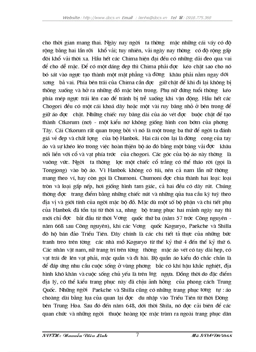 image for page Sáng tác trang phục dạo phố xuân hè cho nữ thanh niên dựa trên nghiên cứu trang phục truyền thống Hanbok Hàn Quốc