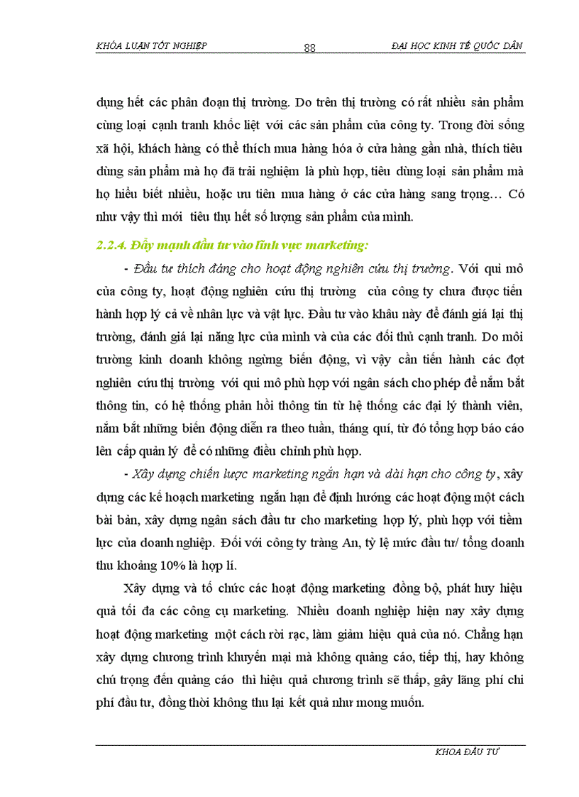 image for page Đầu tư nâng cao năng lực cạnh tranh tại công ty cổ phần Tràng An Thực trạng và giải pháp