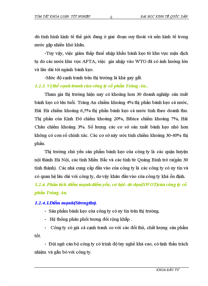 image for page Đầu tư nâng cao năng lực cạnh tranh tại công ty cổ phần Tràng An Thực trạng và giải pháp