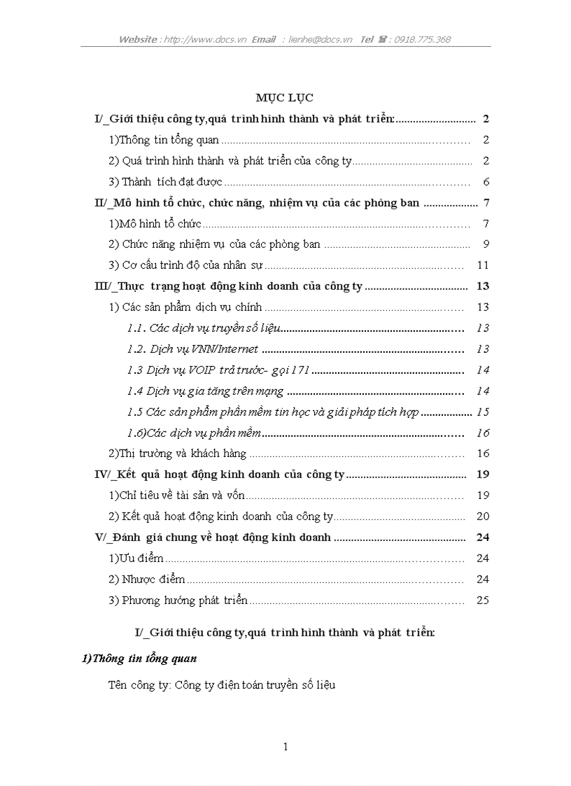 image for page Mô hình tổ chức thực trạng hoạt động kinh doanh của công ty điện toán truyền số liệu