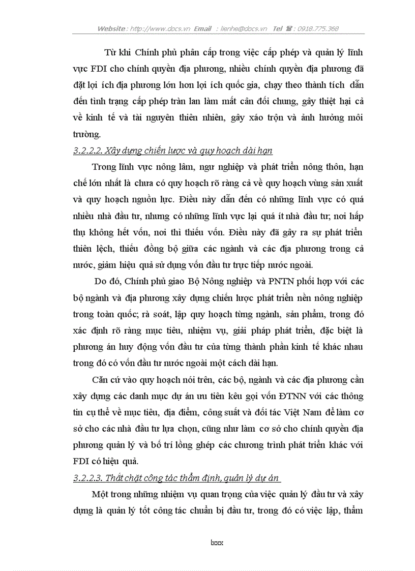 image for page Giải pháp nâng cao hiệu quả đầu tư trực tiếp nước ngoài trong lĩnh vực nông nghiệp và phát triển nông thôn đến năm 2015