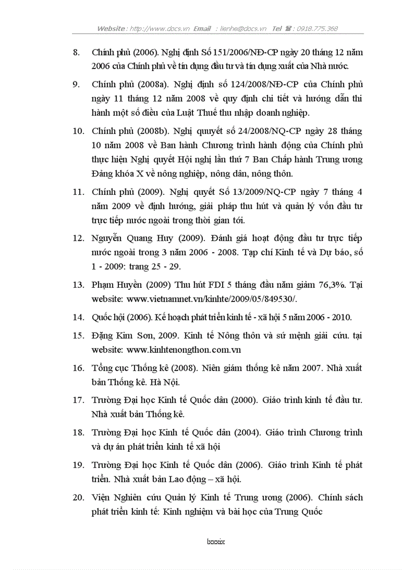image for page Giải pháp nâng cao hiệu quả đầu tư trực tiếp nước ngoài trong lĩnh vực nông nghiệp và phát triển nông thôn đến năm 2015