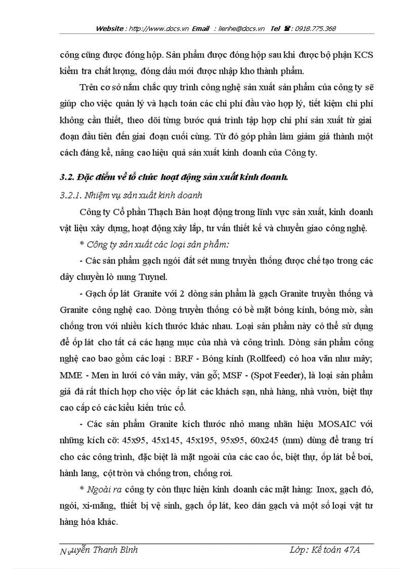 image for page Hoàn thiện công tác kế toán nguyên vật liệu tại Công ty Cổ phần Thạch Bàn