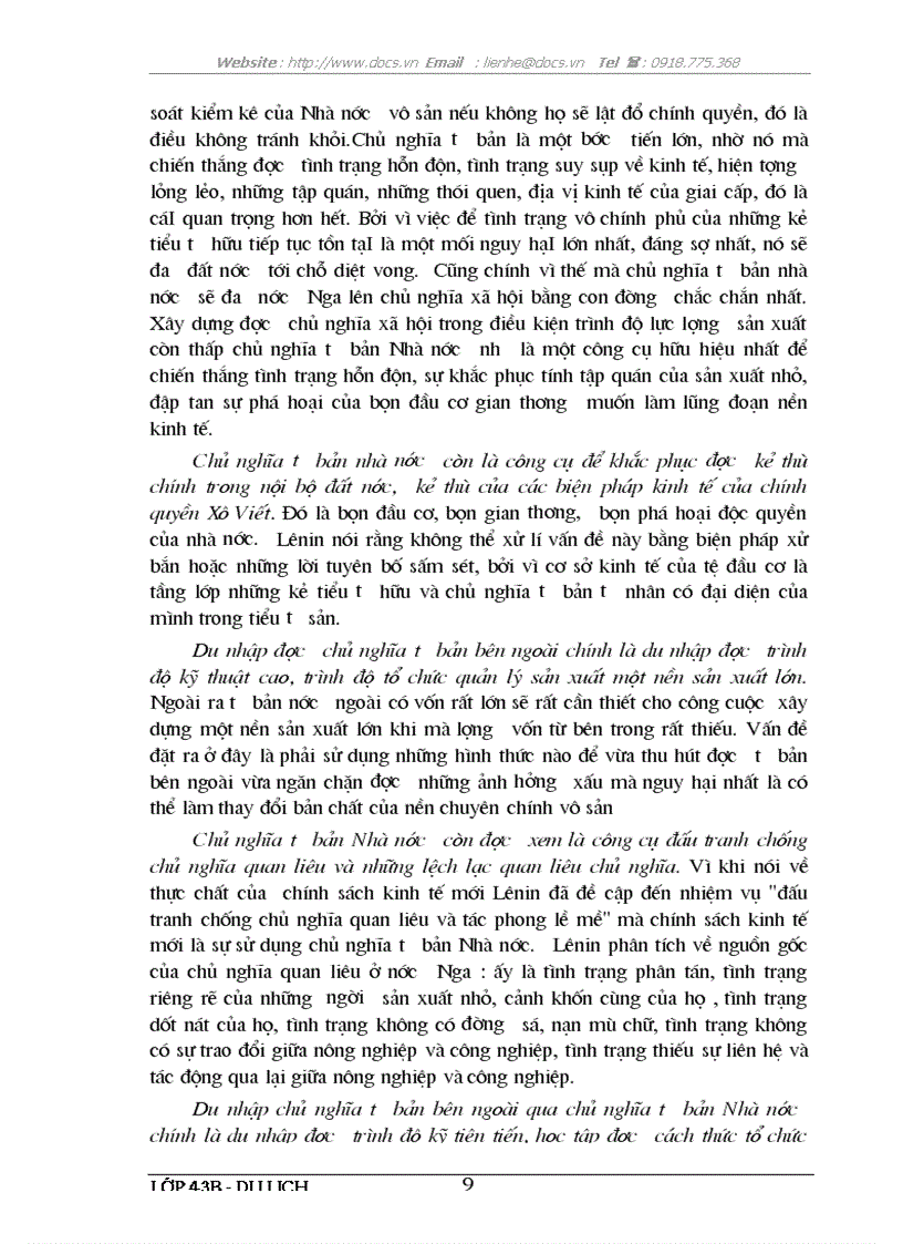 image for page Lý luận của Lênin về Chủ nghĩa Tư bản Nhà nước ở trong thời kỳ quá độ lên Chủ nghĩa Xã hội và sự vận dụng lý luận đó ở Việt Nam hiện nay