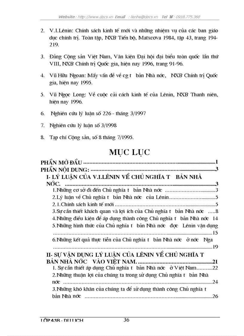 image for page Lý luận của Lênin về Chủ nghĩa Tư bản Nhà nước ở trong thời kỳ quá độ lên Chủ nghĩa Xã hội và sự vận dụng lý luận đó ở Việt Nam hiện nay