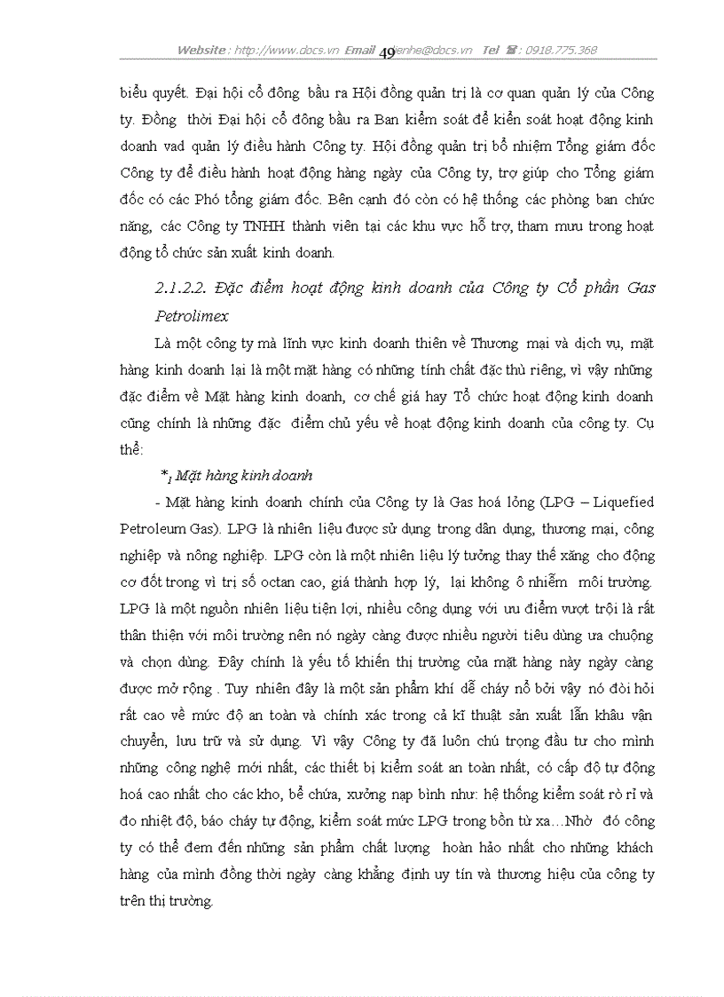 image for page Kế toán tiêu thụ và xác định kết quả tiêu thụ hàng hoá ở Công ty cổ phần Gas Petrolimex