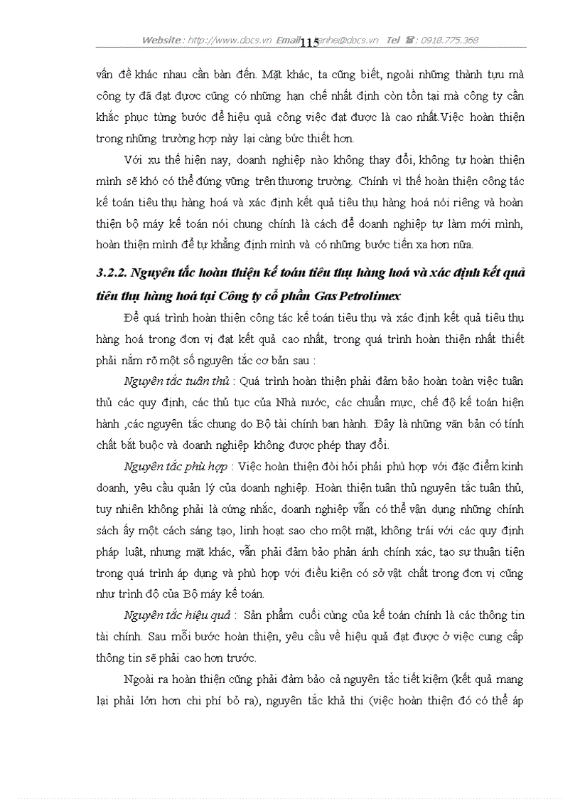 image for page Kế toán tiêu thụ và xác định kết quả tiêu thụ hàng hoá ở Công ty cổ phần Gas Petrolimex