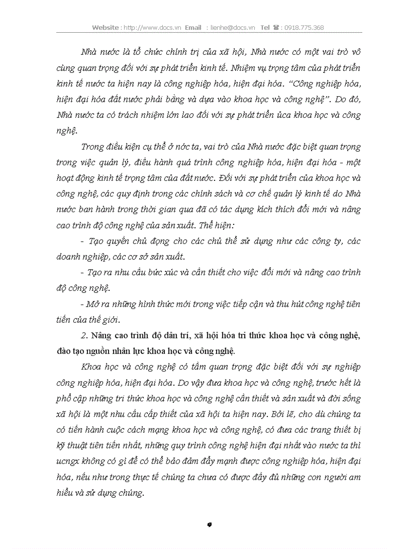 image for page Vai tro của tri thức khoa học công nghệ đối với việc phát triển kinh tế