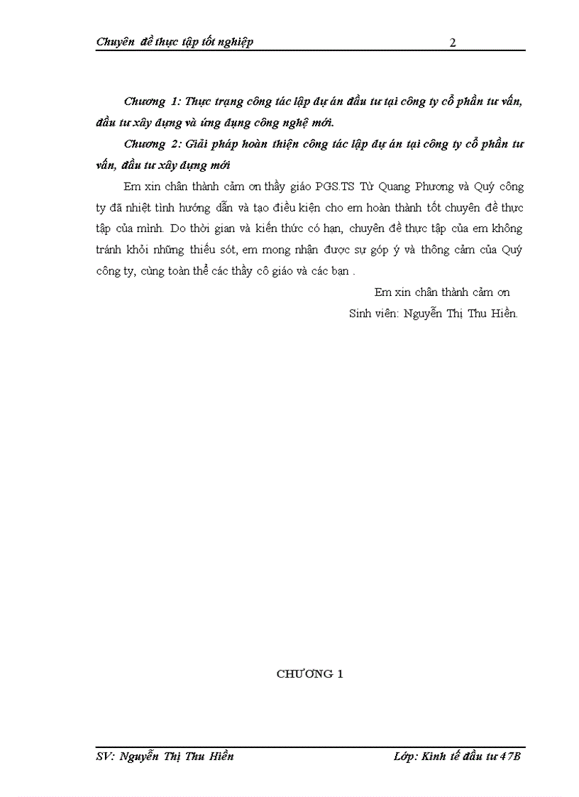 image for page Hoàn thiện công tác lập dự án tại công ty cổ phần tư vấn đầu tư xây dựng và ứng dụng công nghệ mới