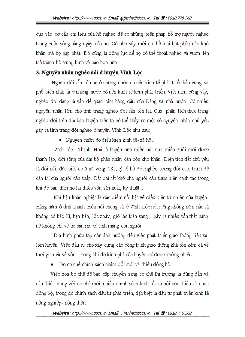image for page Thực trạng và giải pháp Xoá đói giảm nghèo ở huyện Vĩnh Lộc Thanh Hoá