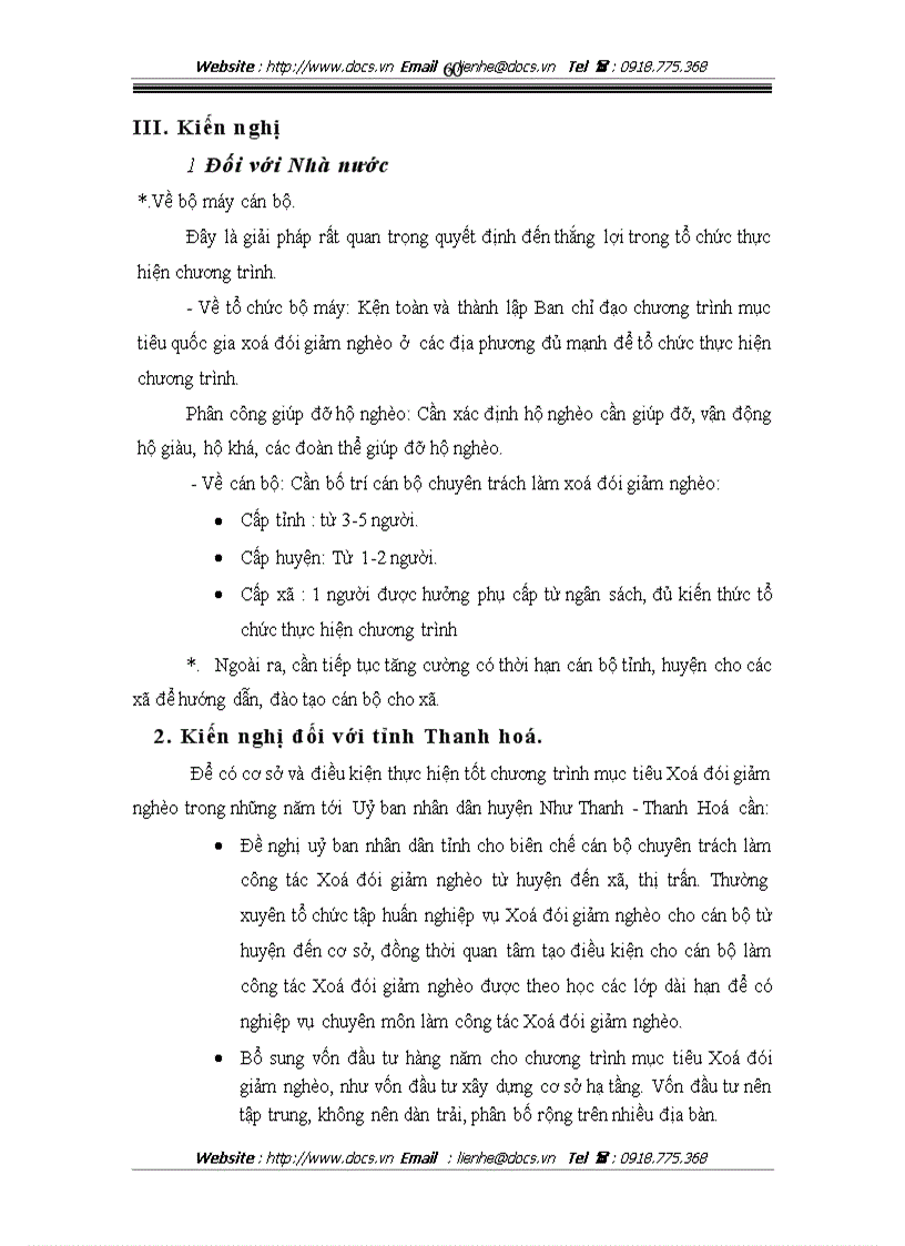image for page Thực trạng và giải pháp Xoá đói giảm nghèo ở huyện Vĩnh Lộc Thanh Hoá