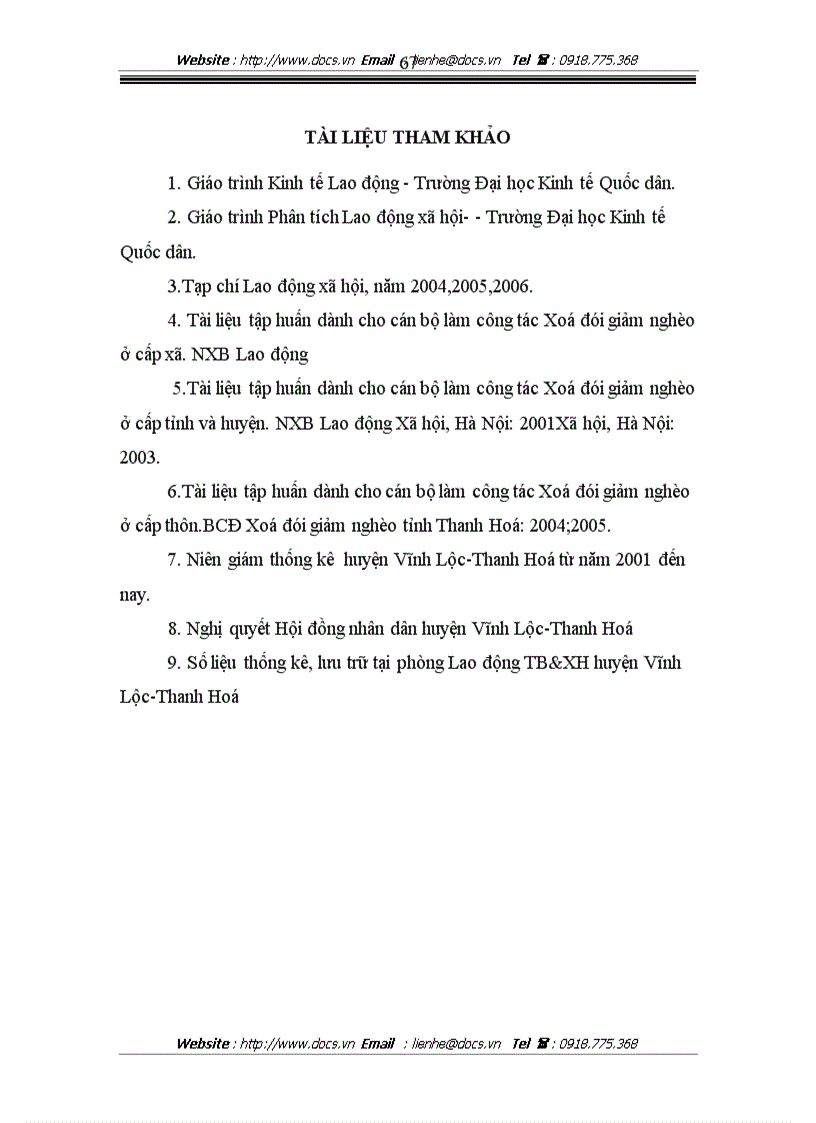 image for page Thực trạng và giải pháp Xoá đói giảm nghèo ở huyện Vĩnh Lộc Thanh Hoá