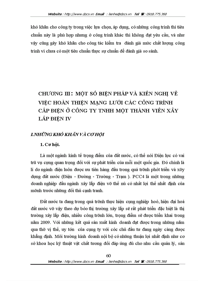 image for page Đánh giá chất lượng mạng lưới các công trình cấp điện ở Công ty cấp điện