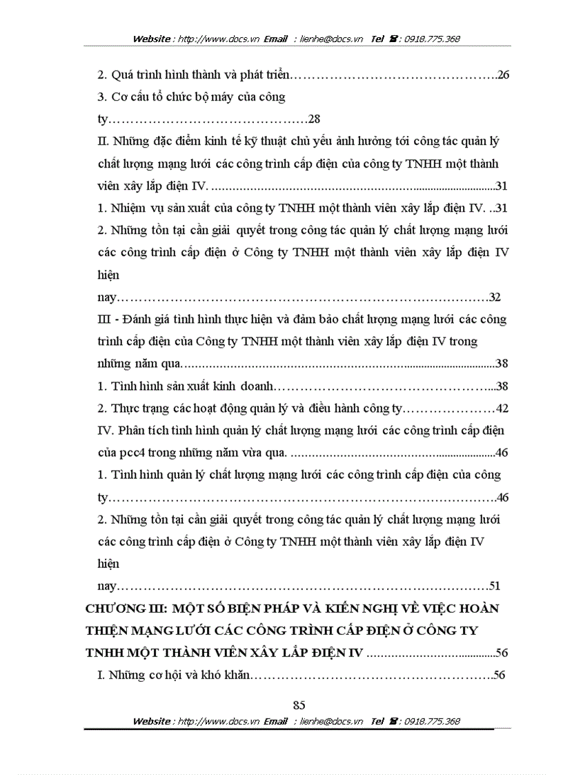 image for page Đánh giá chất lượng mạng lưới các công trình cấp điện ở Công ty cấp điện