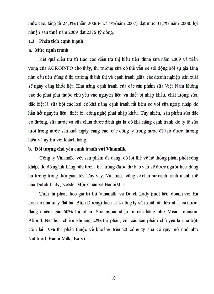 image for page Lập kế hoạch kinh doanh cho công ty Vinamilk