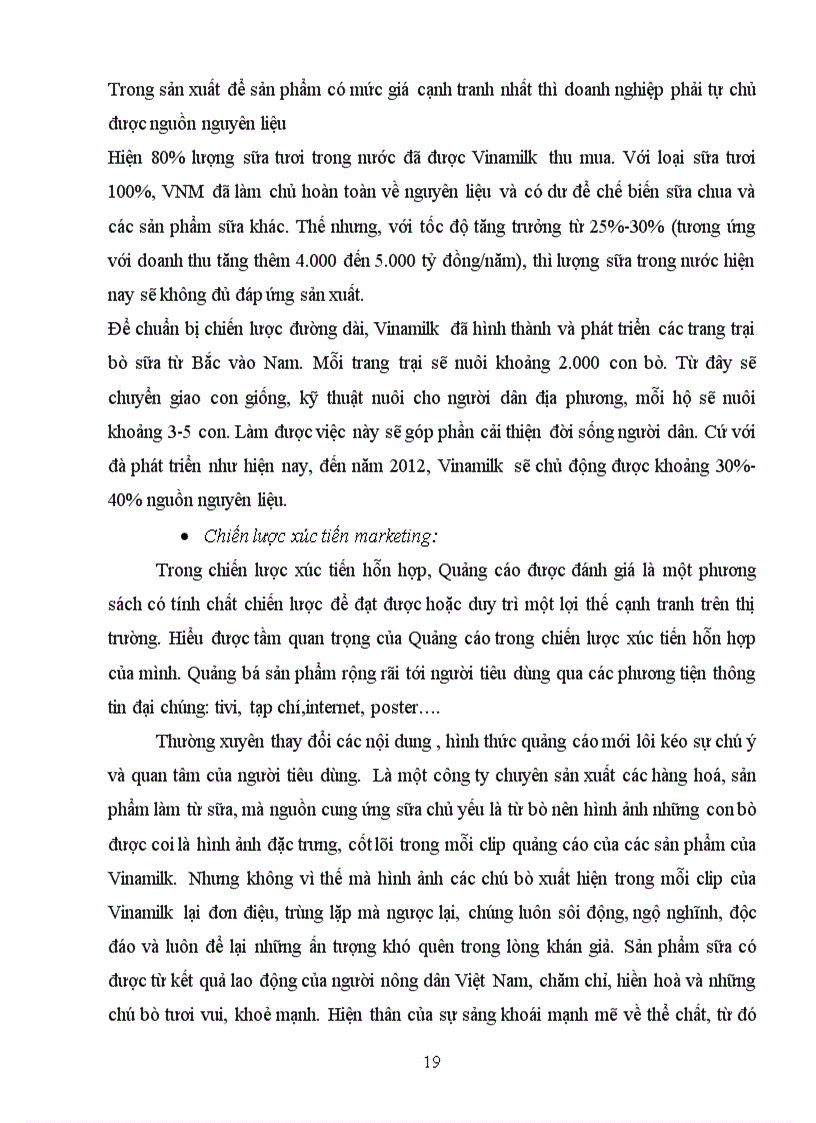 image for page Lập kế hoạch kinh doanh cho công ty Vinamilk