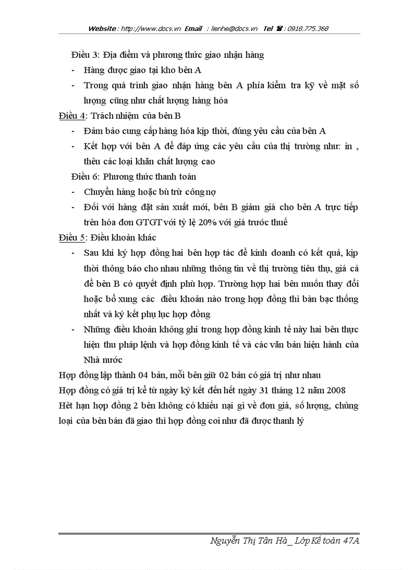 image for page Hoàn thiện công tác kế toán tiêu thụ thành phẩm và xác định kết quả kinh doanh tại công ty cổ phần dệt Hà Đông