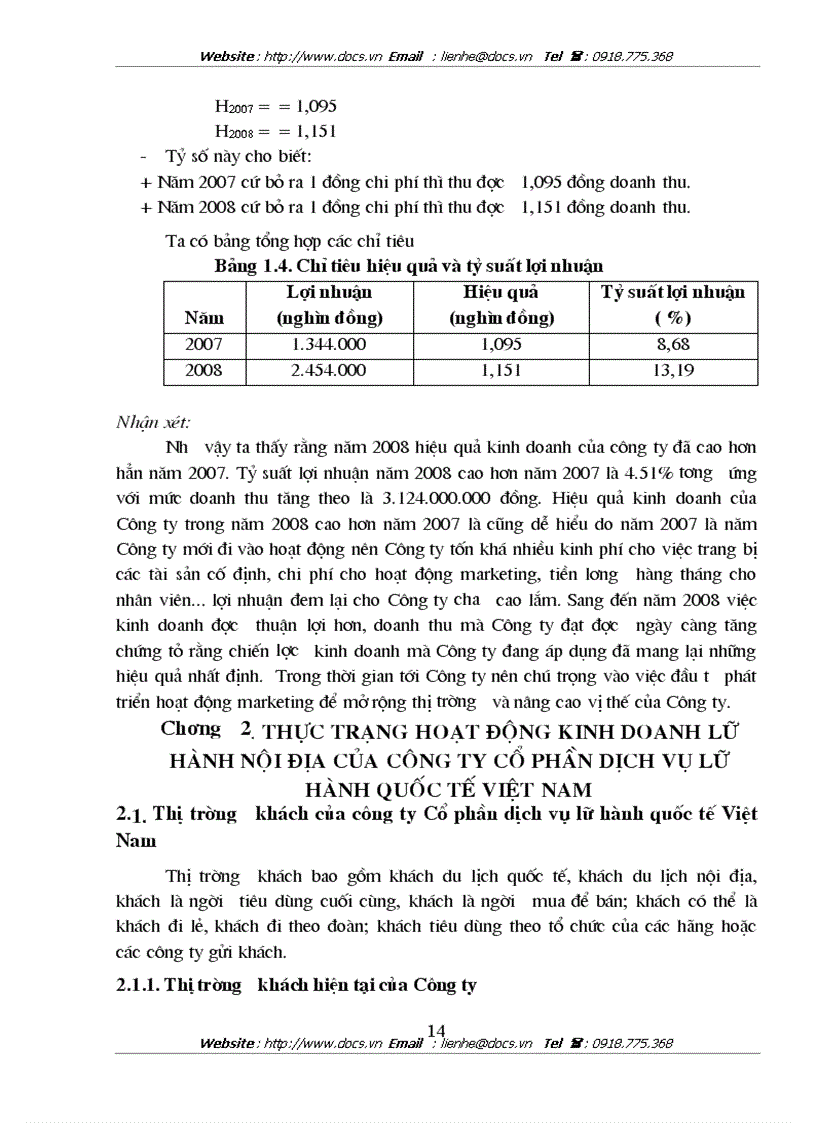 image for page Hoạt động kinh doanh lữ hành nội địa tại Công ty CP Dịch vụ Lữ hành Quốc tế Việt Nam