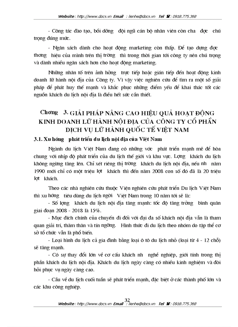image for page Hoạt động kinh doanh lữ hành nội địa tại Công ty CP Dịch vụ Lữ hành Quốc tế Việt Nam