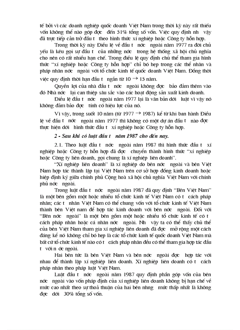 image for page Doanh nghiệp liên doanh theo luật đầu tư nước ngoài tại Việt Nam