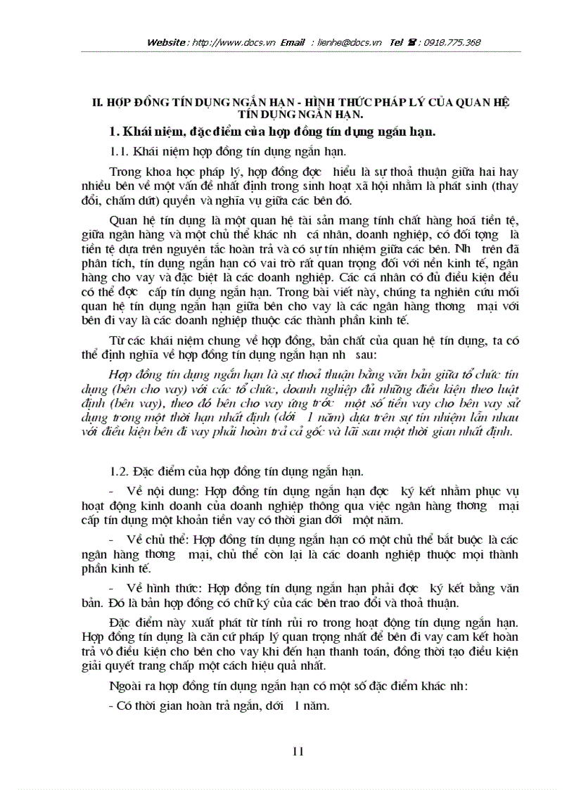 image for page Chế độ pháp lý về hợp đồng tín dụng ngắn hạn và thực tiễn áp dụng tại NHTMCP các doanh nghiệp ngoài quốc doanh Việt Nam VPBank