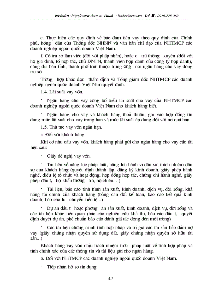 image for page Chế độ pháp lý về hợp đồng tín dụng ngắn hạn và thực tiễn áp dụng tại NHTMCP các doanh nghiệp ngoài quốc doanh Việt Nam VPBank