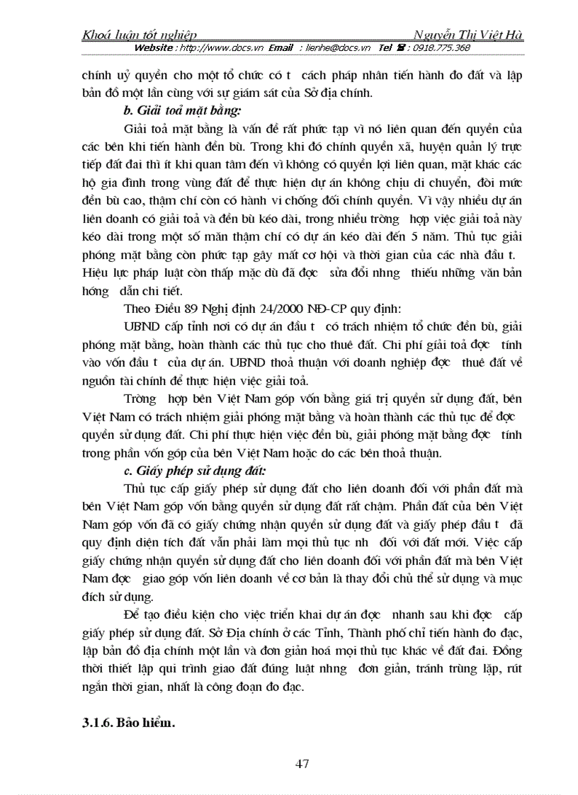 image for page Điạ vị pháp lý của doanh nghiệp liên doanh theo luật đầu tư nước ngoài tại Việt Nam năm 2000