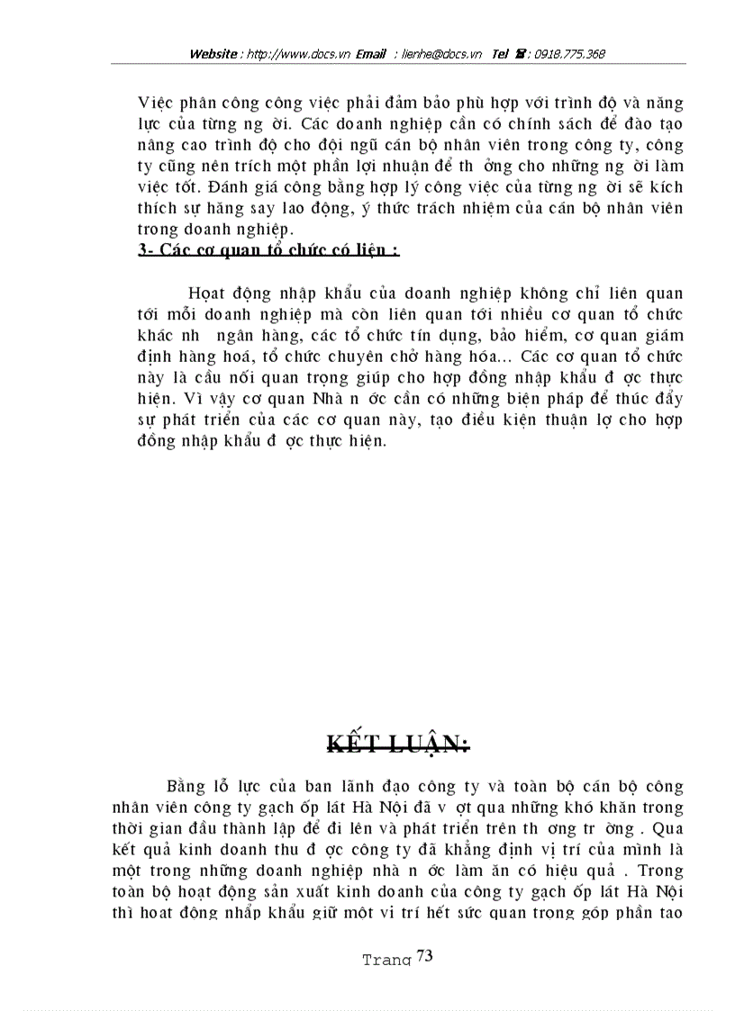 image for page Cơ sở pháp lý và thực tiễn kí kết thực hiện hợp đồng nhập khẩu thiết bị tại công ty Gạch ốp lát Hà Nội