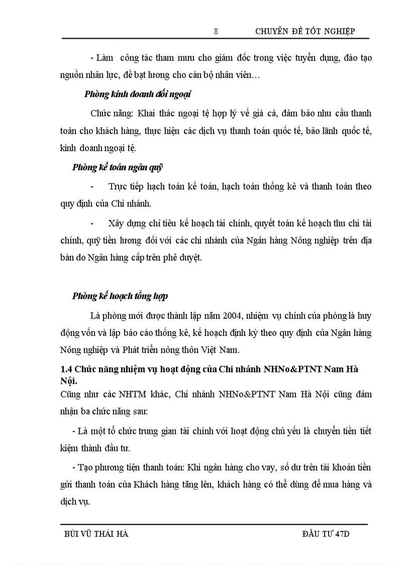 image for page Hoàn thiện công tác thẩm định dự án đầu tư vay vốn tại Ngân hàng Nông nghiệp và phát triển Nông thôn Chi nhánh Nam Hà Nội