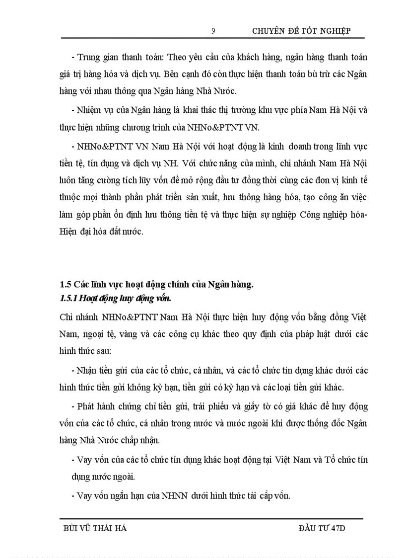 image for page Hoàn thiện công tác thẩm định dự án đầu tư vay vốn tại Ngân hàng Nông nghiệp và phát triển Nông thôn Chi nhánh Nam Hà Nội