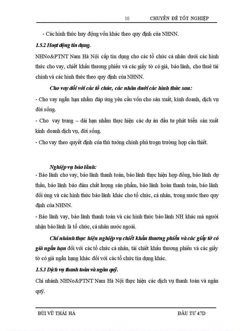 image for page Hoàn thiện công tác thẩm định dự án đầu tư vay vốn tại Ngân hàng Nông nghiệp và phát triển Nông thôn Chi nhánh Nam Hà Nội