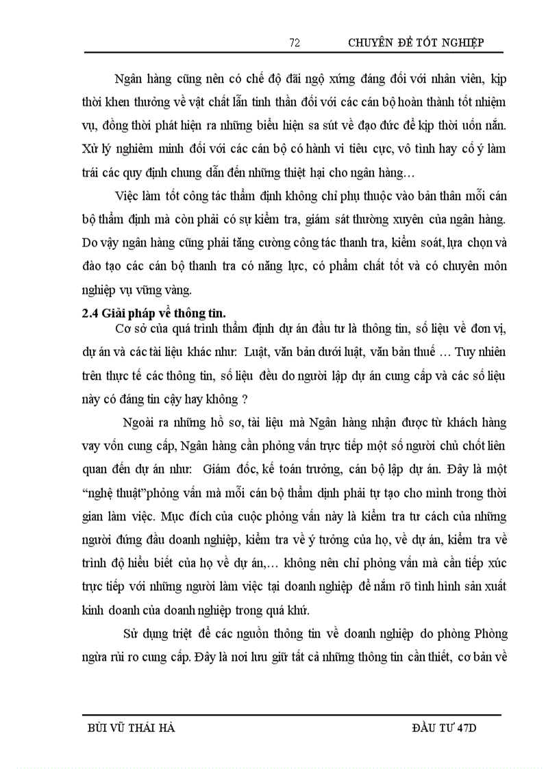 image for page Hoàn thiện công tác thẩm định dự án đầu tư vay vốn tại Ngân hàng Nông nghiệp và phát triển Nông thôn Chi nhánh Nam Hà Nội