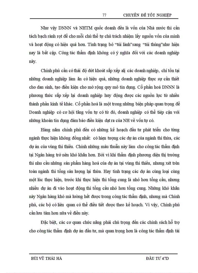 image for page Hoàn thiện công tác thẩm định dự án đầu tư vay vốn tại Ngân hàng Nông nghiệp và phát triển Nông thôn Chi nhánh Nam Hà Nội
