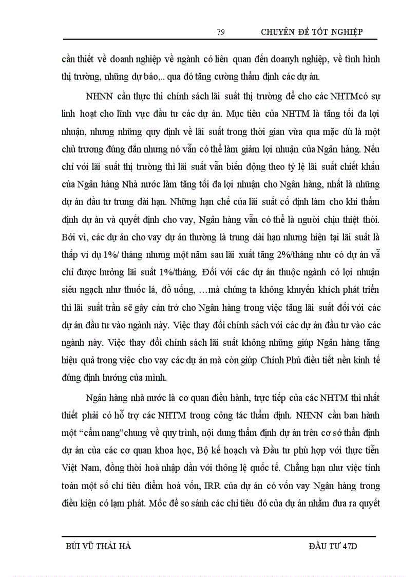 image for page Hoàn thiện công tác thẩm định dự án đầu tư vay vốn tại Ngân hàng Nông nghiệp và phát triển Nông thôn Chi nhánh Nam Hà Nội