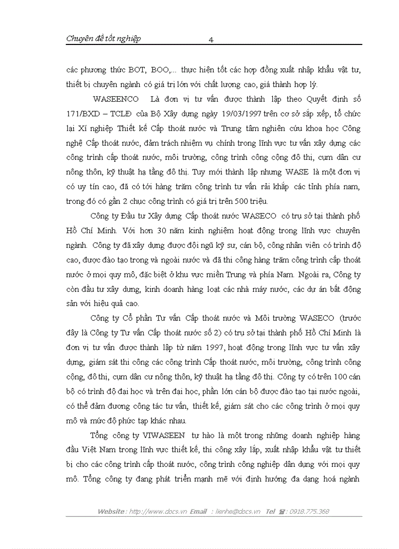 image for page Hoàn thiện công tác đấu thầu ở Tổng công ty đầu tư xây dựng cấp thoát nước và môi trường Việt Nam VIWASEEN