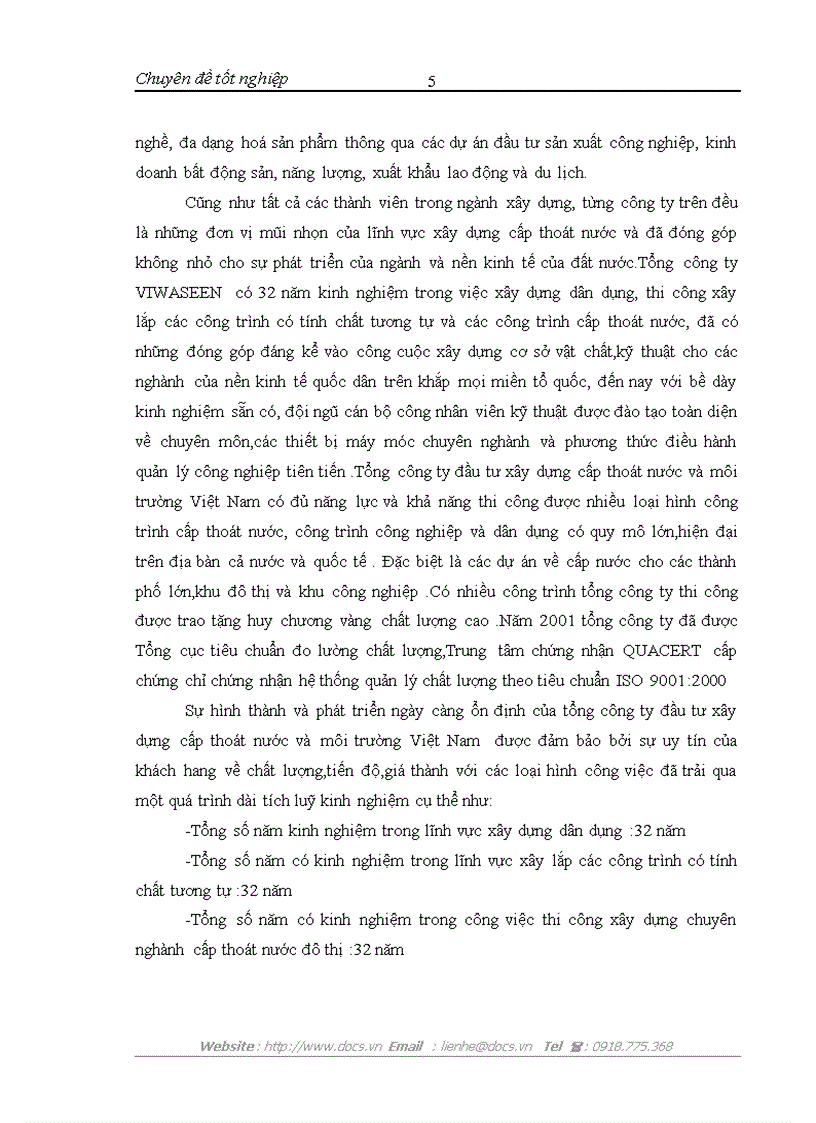 image for page Hoàn thiện công tác đấu thầu ở Tổng công ty đầu tư xây dựng cấp thoát nước và môi trường Việt Nam VIWASEEN