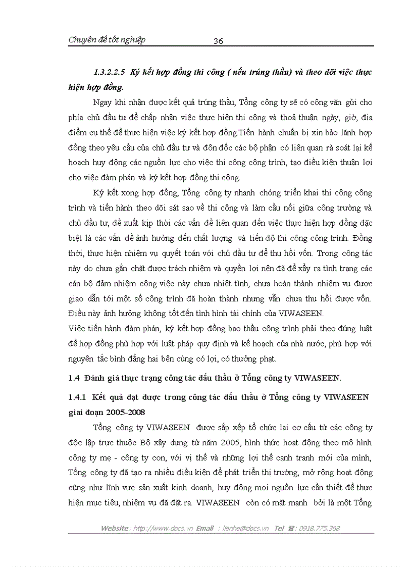 image for page Hoàn thiện công tác đấu thầu ở Tổng công ty đầu tư xây dựng cấp thoát nước và môi trường Việt Nam VIWASEEN